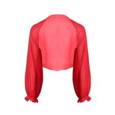 DE Damen Bolero Elegant Chiffon Jacke Schulterjacke Shrug Wraps für Abendkleid