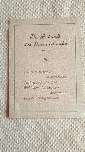 Alte bibelspruch postkarte - bibelspruch,
