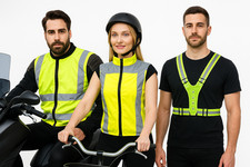 Warnweste Motorradfahrer Fahrradwarnweste Sicherheitsweste Radfahrer Körpergurt