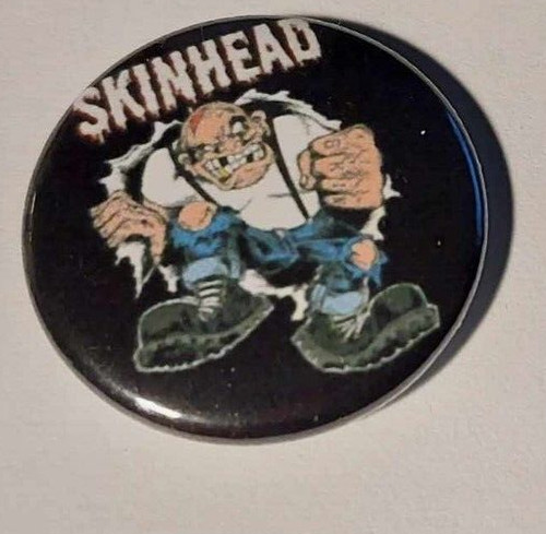 Skinhead button oi - skinhead,