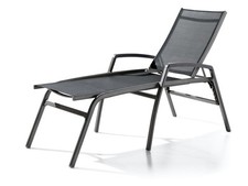 Sieger Gartenliege Bodega Sonnenliege Rollliege stapelbar Alu Kunstfasergewebe