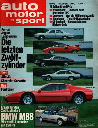 Zeitschrift auto motor und - motor,