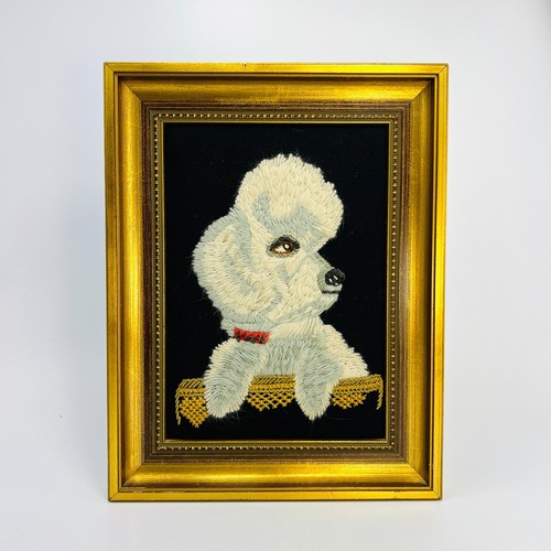 Stickbild pudel hund - stickbild,