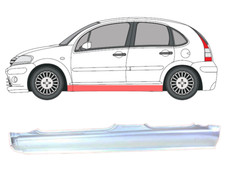 Für Citroen C3 2002- 2013 4/5 Tur Schweller Reparaturblech/ Links