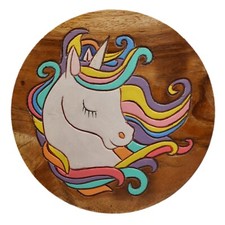 Kinderhocker Holz Massiv  mit