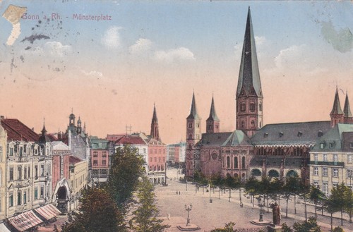 1916 deutsches reich bonn - 1916, ak