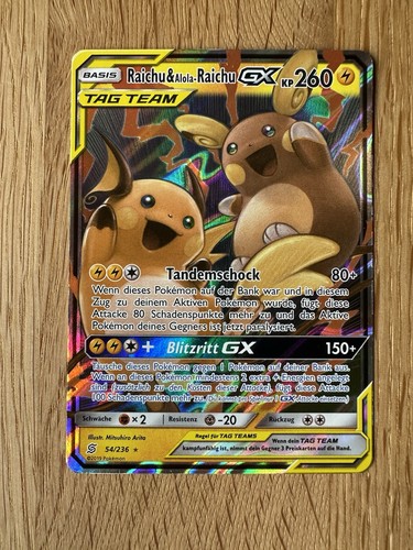 Raichu alola gx tag - &,