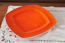 Servierplatte Teller orange