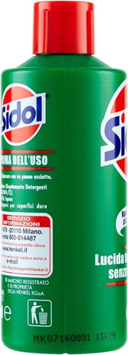 Sidol shines all metals