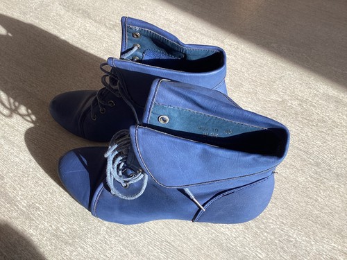 Damenstiefeletten 40 blau - 40,