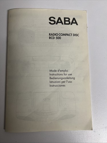 Saba grundig rcd 500 - saba,