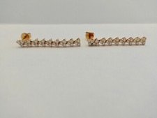 Seltenheit einzigartige BRILLANT Ohrstecker 54 Brillanten 0,98 Carat 750 Gold.