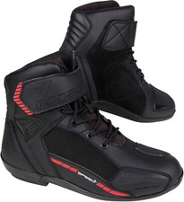MODEKA Motorradstiefel KYNE schwarz CE kurzer Sportstiefel mit Schnürung Gr. 42