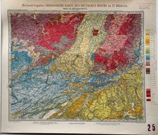 Lepsius: Geologische Karte des
