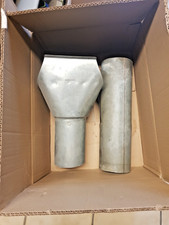 Einhangstutzen Zubehör für halbrunde Dachrinne aus Titanzink - 333er/100fallrohr