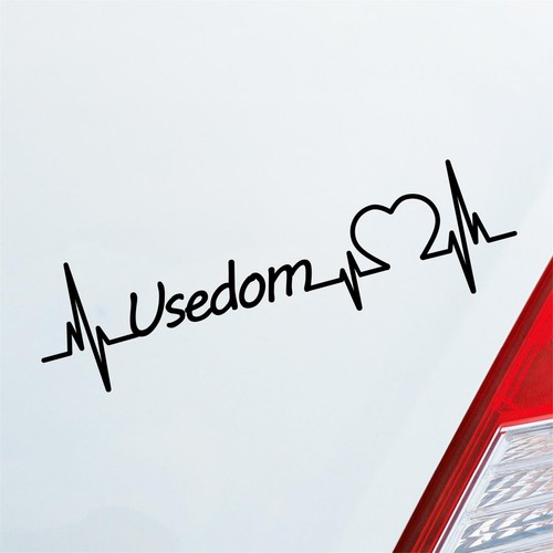 Auto aufkleber usedom herz - usedom,