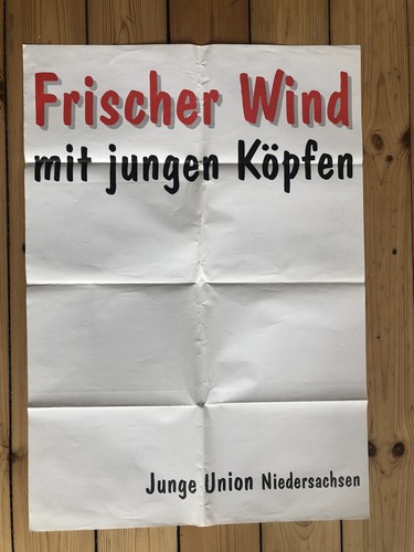 Cdu junge union - junge, plakat