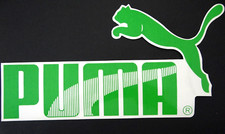 XL Werbe-Aufkleber Puma Logo 30 x 15 cm Shop Geschäft Schaufenster 70er / 80er
