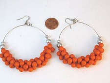 Riesige Silberfarbene Creolen