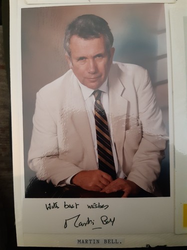 Martin bell signiertes foto - martin,