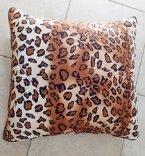 Kuscheldecke / Dekokissen "Leopard" Leoparden Muster