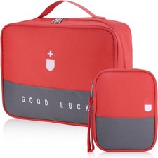 Medikamententasche Reiseapotheke Tasche 2stk, Große Kapazität wasserdichte N