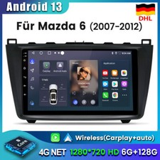 6+128GB Android 13 Für Mazda 6 GH GG 2007-2012 Autoradio GPS Navi 8-Kern Carplay