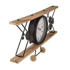 Flugzeug als Uhr Wanduhr