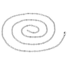 Edelstahl Halskette 59cm Military Army Kette 2mm Stainless st. chain y-ceg016