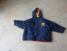 Baby Winterjacke Junge Mädchen dunkelblau marine Gr. 80 weit Kapuze C&A Babyclub