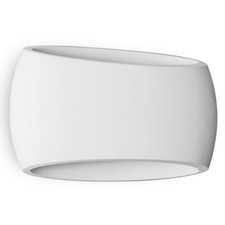 Weiße Gips geschwungene Wand