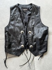 Lederweste RICANO schwarz mit