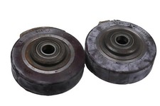 2x Räder-Vogel Schwerlastrad Vulkollan Transportrad Schwerlastreifen Rad Reifen