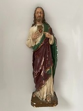 Antike Jesus-Figur – 51 cm – religiöse Statue – Vintage Deko - aus Ostpreußen