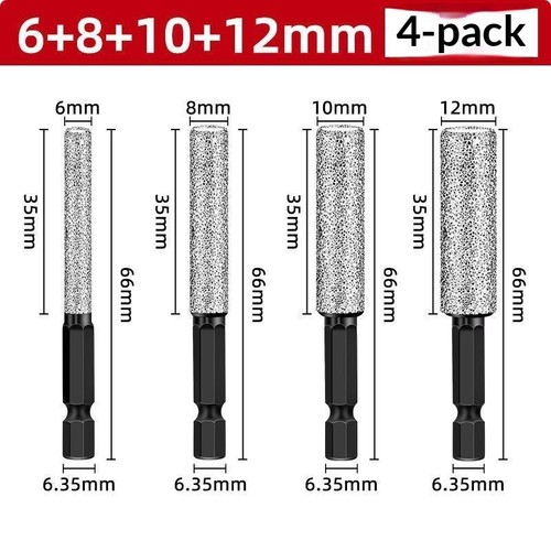 2pcs 12mm vacuum brazed - 5-12mm, dry