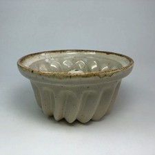 vintage Steinzeug Napfkuchenform Backform Gugelhupf Guglhupf beige 19 cm