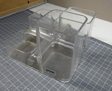 arlac Butler - transparent - Schreibtischorganzier, 70er Jahre Vintage