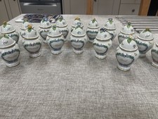 Vintage Franklin Mint Gewürzgläser - 1989 - insgesamt 17