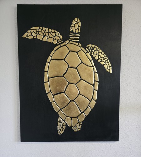 Unikat wandrelief schildkröte - unikat,