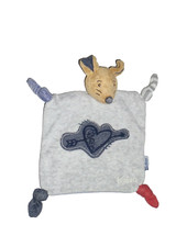 Kaloo MAUS Mouse grau blau rot braun als Schmusetuch Schnuffeltuch Kuscheltuch