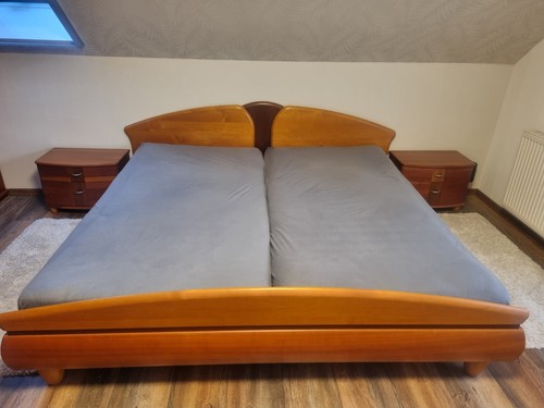 Ehebett 200 kirschbaum - ehebett,