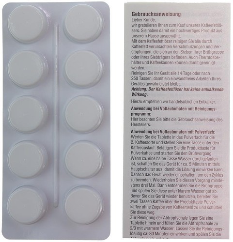 Reinigungstabletten inkl - 10,