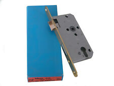  PZ- Einsteckschloß Zimmertürschloß Stulpe, Messing poliert, PZ 72mm, DIN links