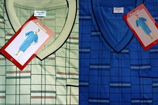 Herren Nachthemd Kurzarm 100%