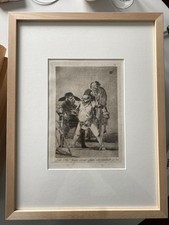 Francisco de Goya – Radierung „Los Caprichos No. 76“ – Originalgrafik – gerahmt
