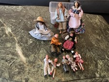 Biegepuppen  Biegepüppchen Familie für altes Puppenhaus oder Puppenstube 15 ST.