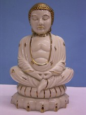 PORZELLAN RAUCHVERZEHRER BUDDHA, ORIG. NEUHAUS