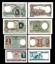 2x 50.100.500.1.000 Escudos - Ausgabe 1935 - 1941 Kapa 5 & 6 - Reproduktion - 13