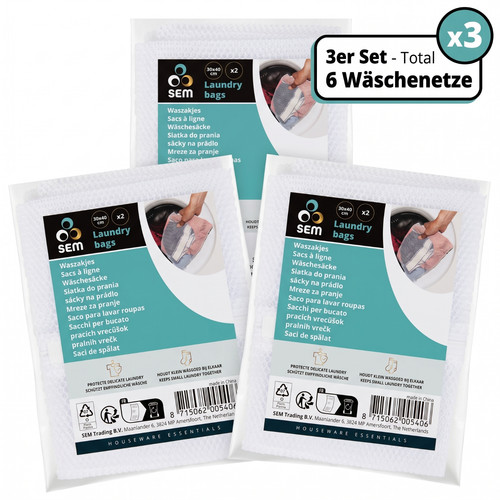 Waschbeutel wäschenetz - 6x,