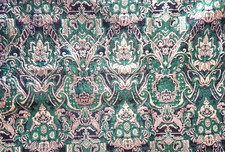 Karneval Kostüm2m Brokat Jaquard grün gold Barock Fastnacht Party 142cm breit